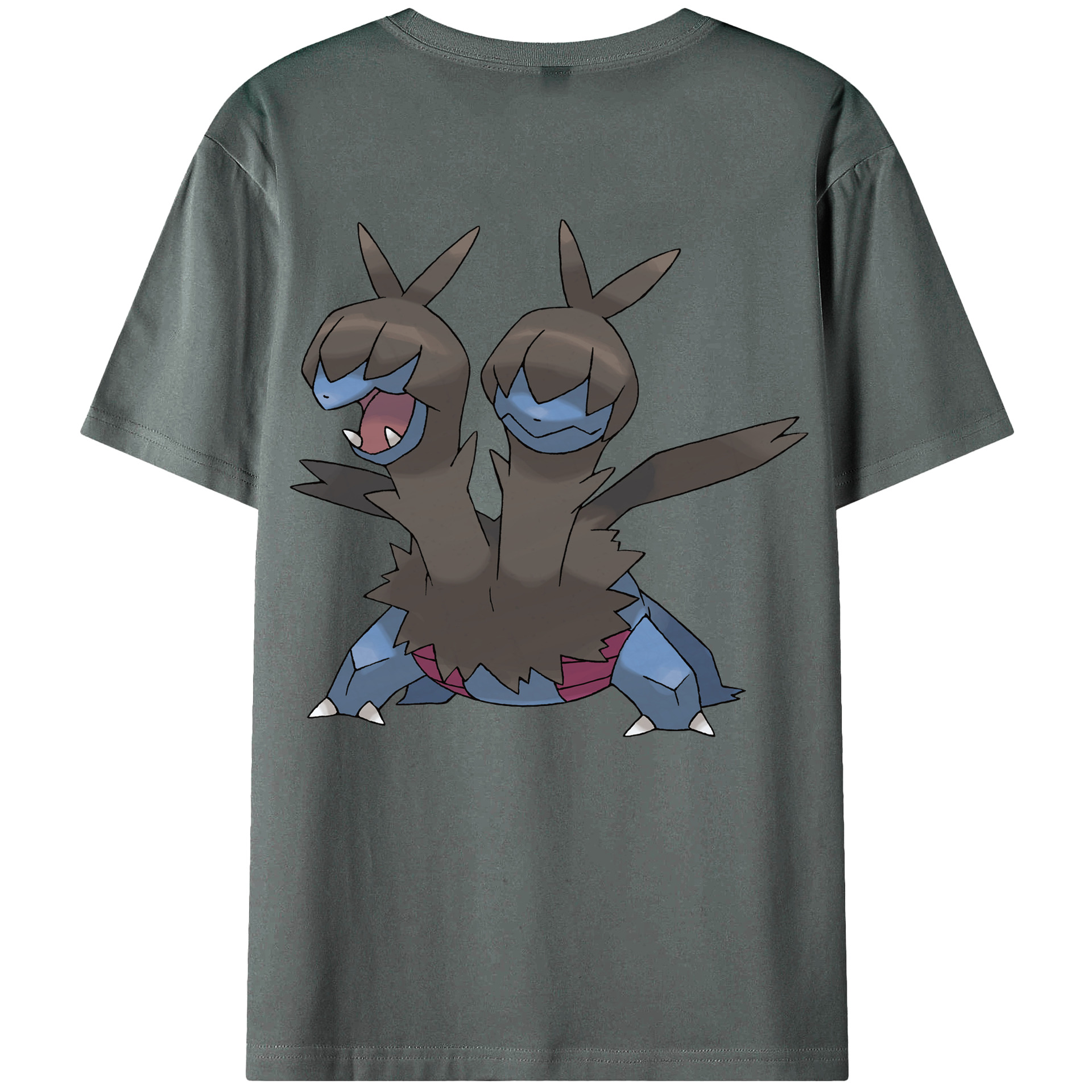 （画像用） ポケットモンスター Pokémon 綿100％ メンズ半袖Tシャツ（バックプリント） 通気性